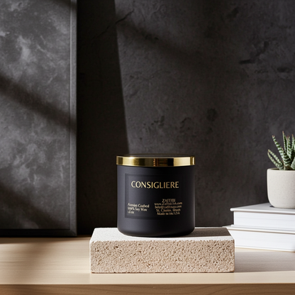 CONSIGLIERE | 16oz Soy Wax Candle - Fragrance by ZAFFIRI