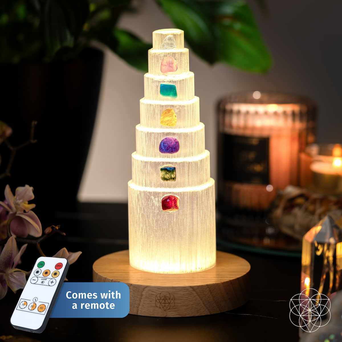 La Lampe Bouclier anti-stress - 7 Pierres de guérison
