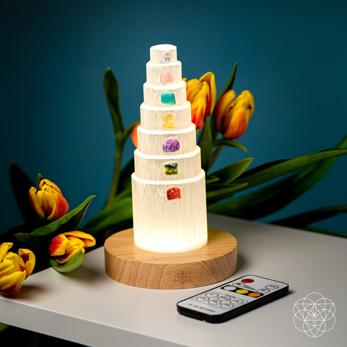 La Lampe Bouclier anti-stress - 7 Pierres de guérison