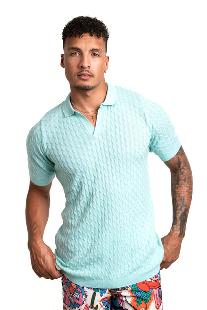 Men's Sky Blue Polo Shirt