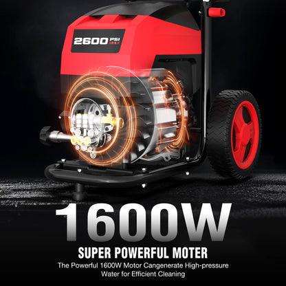 2600PSI 1.4GPM Electric Pressure Washer DW1026A
