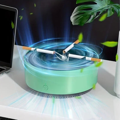 Smokeless Ashtray Air Purifier Smoke Filter Ashtray with Odor Removal