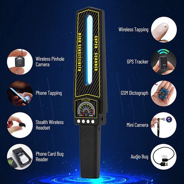 Privacy Guardian | GPS Tracker Detector with Adjustable Sensitivity | Compact Device for Enhanced Personal Security