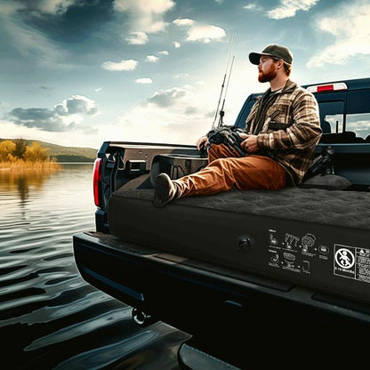 DikaSun 6-6.5 FT Mid Size Pickup Truck Bed Air Mattress,Black