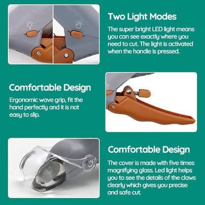 PawGuard Pro Dog Nail Clippers with Safety Sensor Stainless Steel