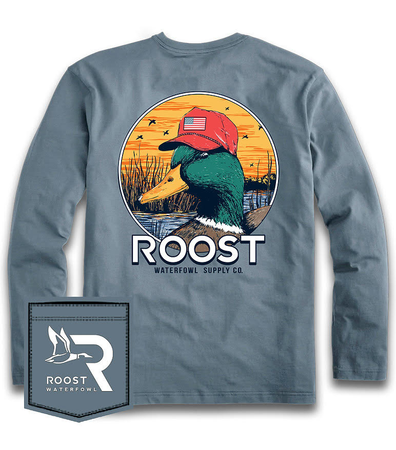 T-shirt Roost Duck avec chapeau manches longues