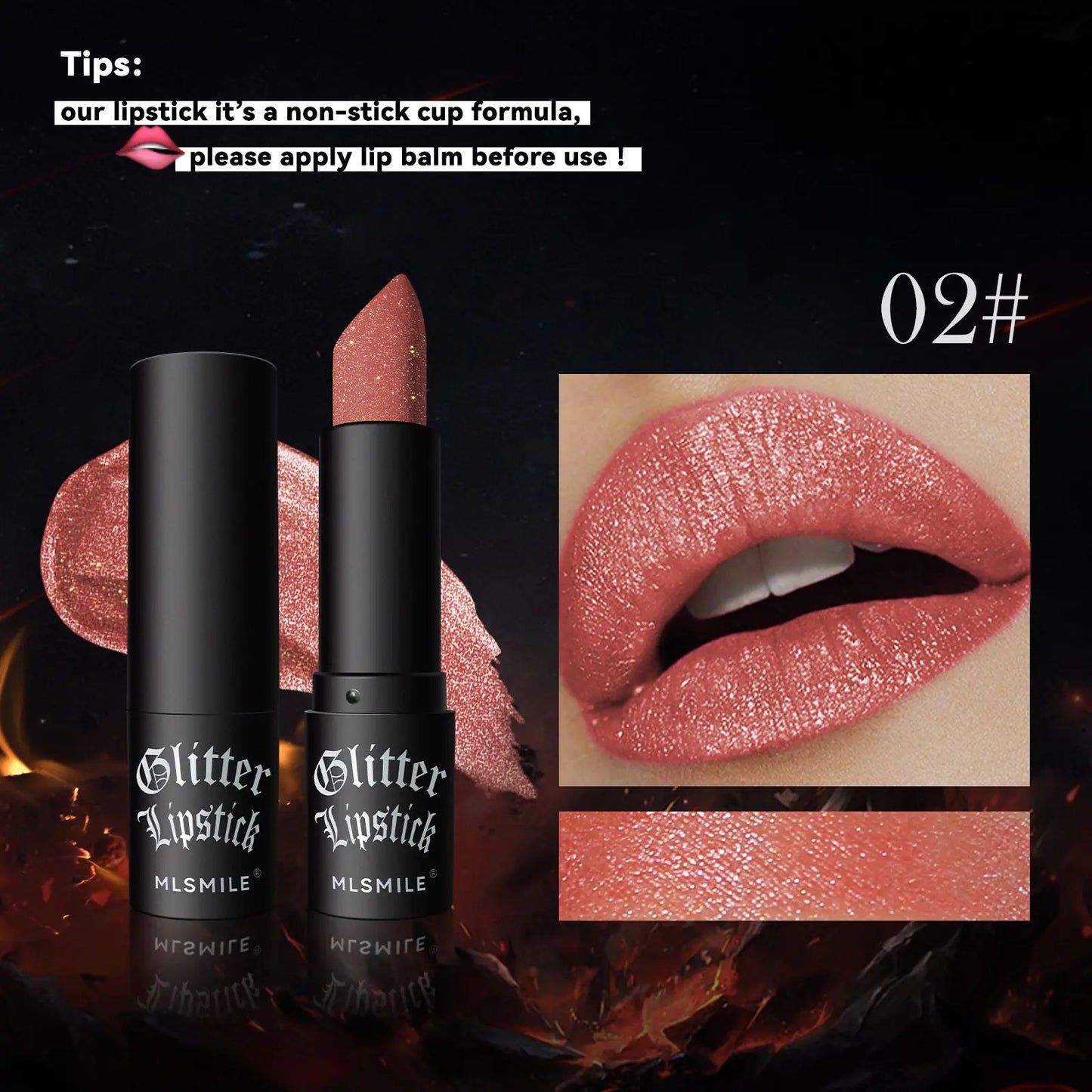 Labial mate aterciopelado de larga duración e hidratante