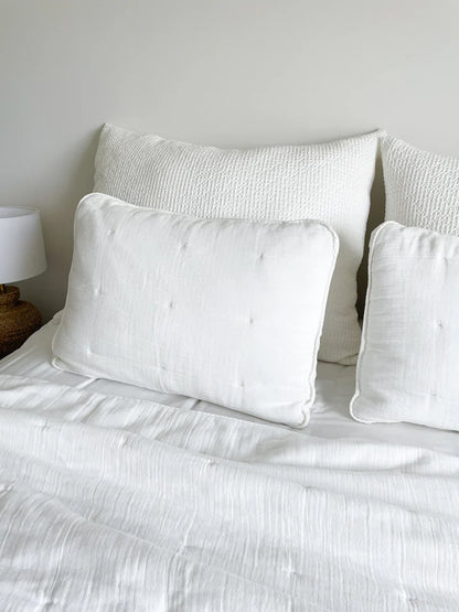 Easy Cotton Gauze Quilt & Pillow Set