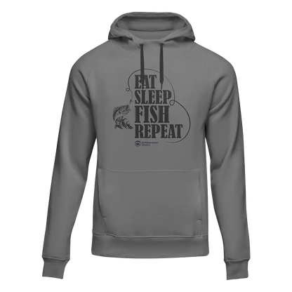 Sudadera con Capucha Unisex Come Duerme Pesca Repite