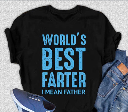 T-shirt graphique à manches courtes en bambou viscose/coton biologique pour homme - Le meilleur péteur du monde