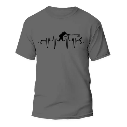 Fishing Heart Beat Man T-Shirt