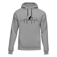 Fishing Heart Beat Unisex Hoodie