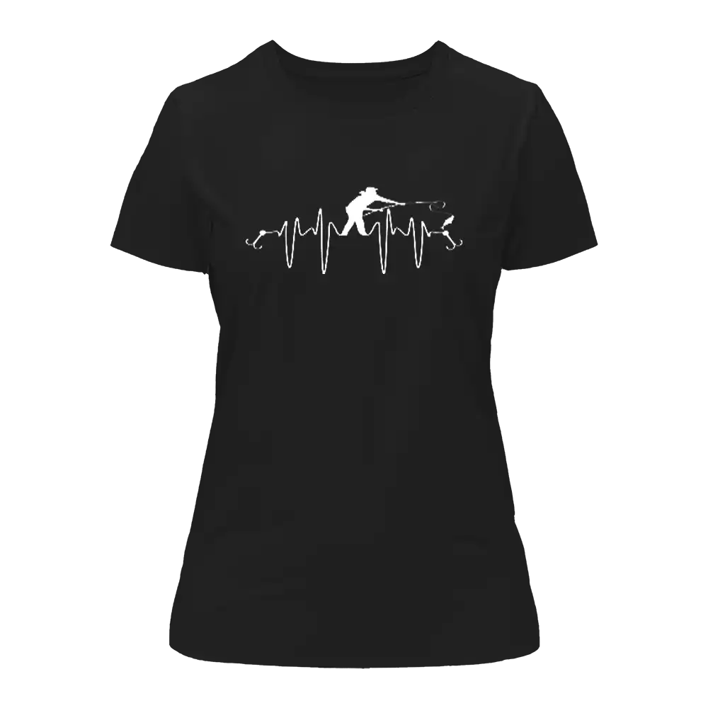 Fishing Heartbeat T-Shirt for Women