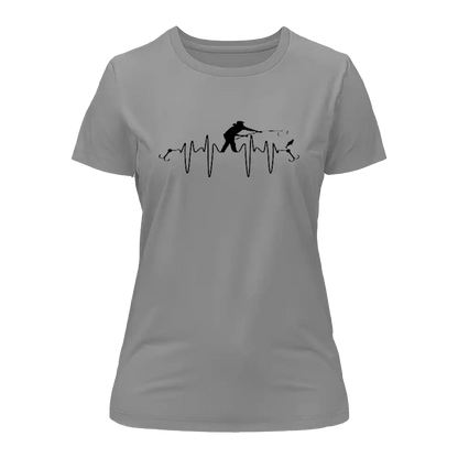 Fishing Heartbeat T-Shirt for Women
