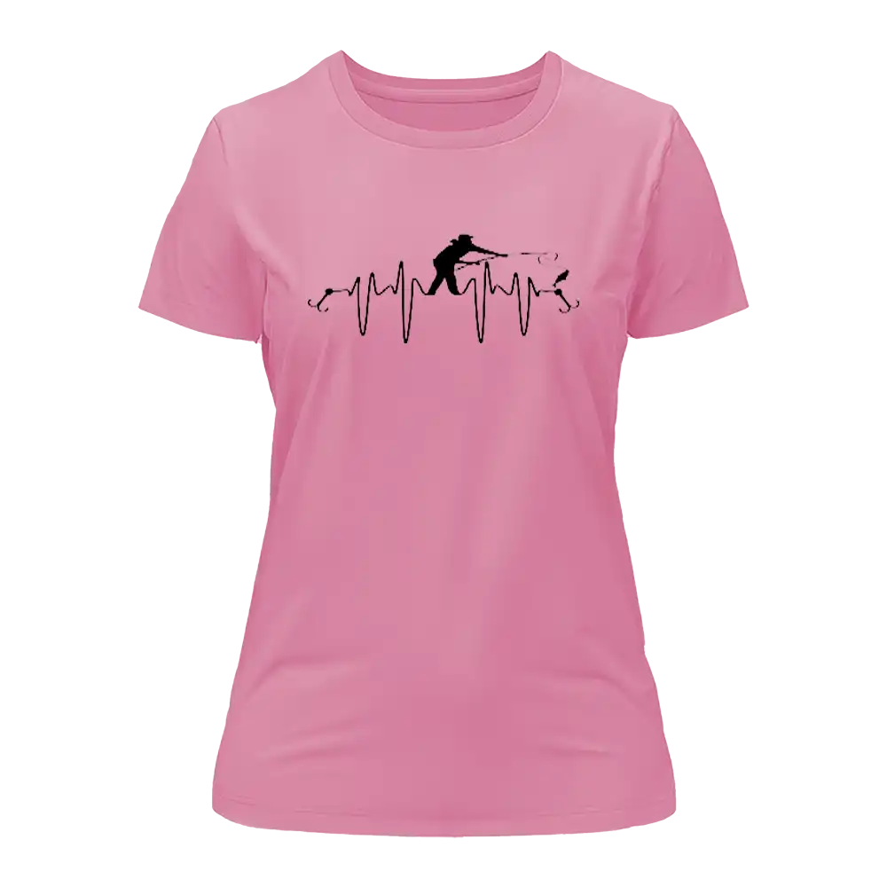 Fishing Heartbeat T-Shirt for Women