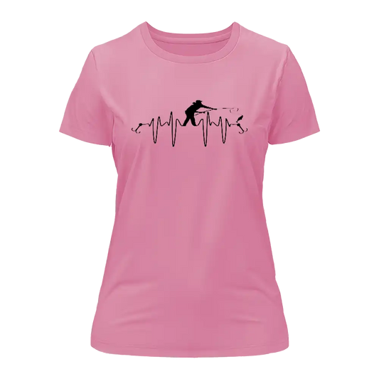 Fishing Heartbeat T-Shirt for Women