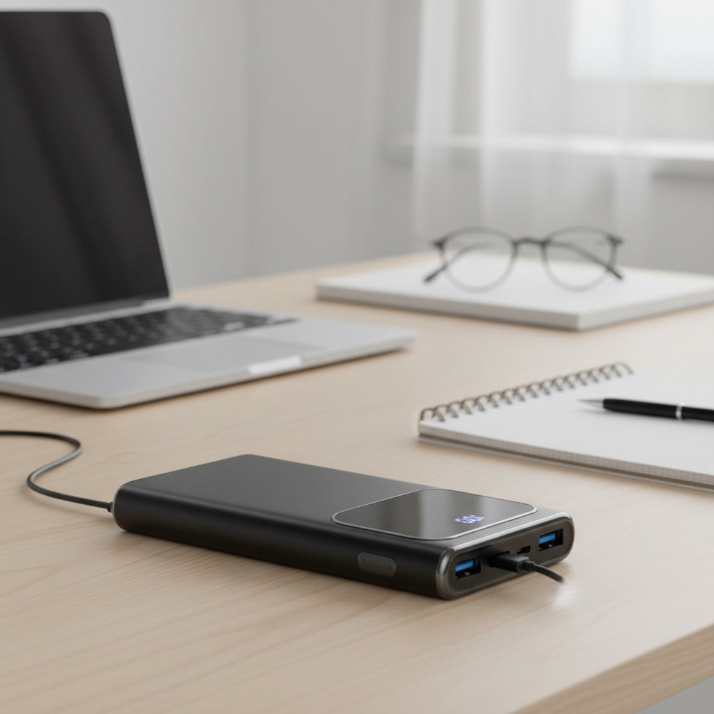 10000mAh Portable Power Bank - Fast PD USB-C Charging for iPhone and Samsung Galaxy