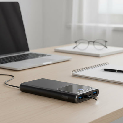 10000mAh Portable Power Bank - Fast PD USB-C Charging for iPhone and Samsung Galaxy