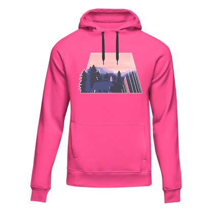 Geometric Camping Adult Fleece Hoodie