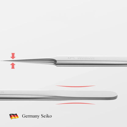 German Ultra-fine No. 5 Cell Pimples Blackhead Clip Tweezers | Acne Needle Tool for Precise Skin Care