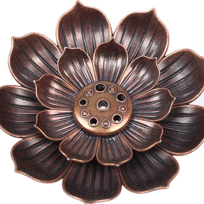 Aluminium Alloy Incense Burner Plate | Lotus Incense Stick Holder