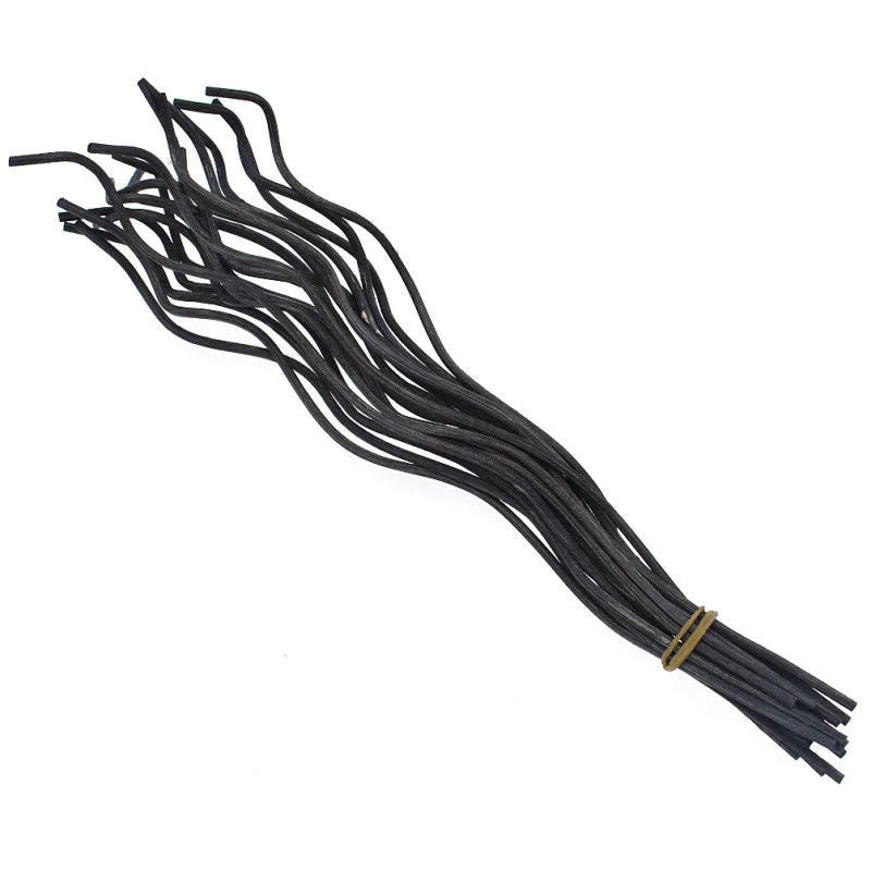 20Pcs Long Wavy Rattan Diffuser Sticks | Natural Reed Refills for Home Fragrance
