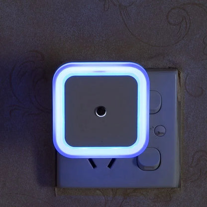 Mini Square LED Night Light | Light Sensor Plug-in for Baby Room