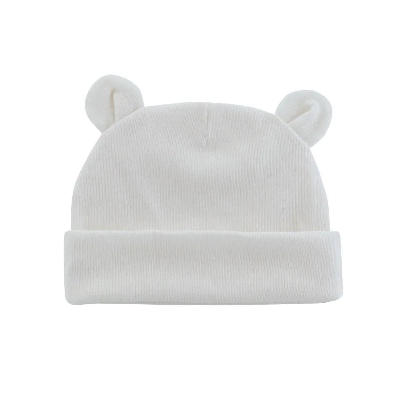 Soft Cotton Newborn Beanie Hat | Unisex Baby Cap for 0-12 Months