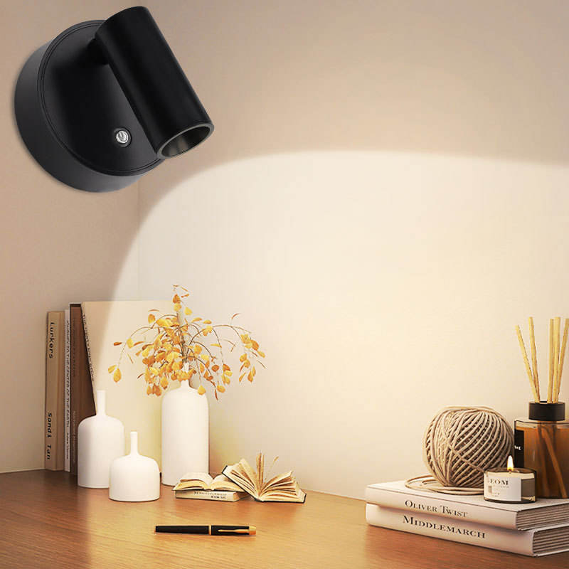 Magnetic LED Wall Light Rechargeable Touch Dimmable Cordless Bedside Lamp