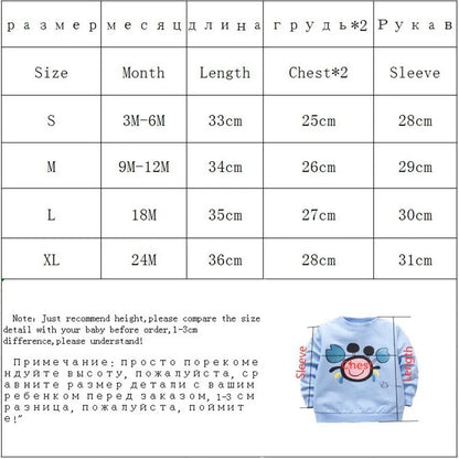 Baby Cartoon Cotton Long Sleeve T-Shirt – Casual Spring Top