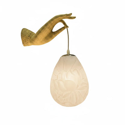 Modern Chinese Lotus Wall Lamp Creative Corridor Hallway Teahouse Art Decor Light