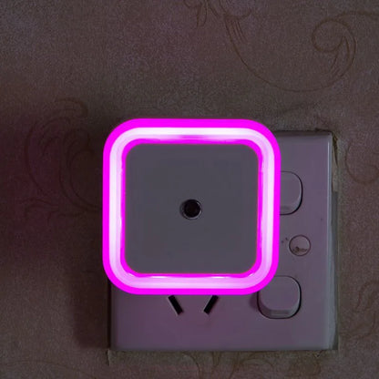 Mini Square LED Night Light | Light Sensor Plug-in for Baby Room