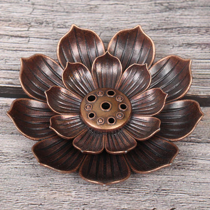 Aluminium Alloy Incense Burner Plate | Lotus Incense Stick Holder