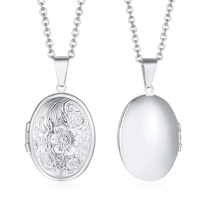 Heart Photo Locket Necklace for Women | Openable Stainless Steel Promise Jewelry