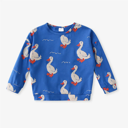 Fashion Cartoon Kids Sweatshirt – Unisex Cotton Top