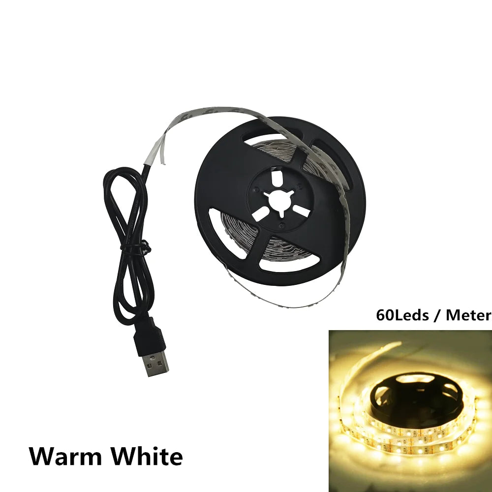USB Motion Sensor LED Strip Light | Hand Sweep Control for Kitchen TV Backlight