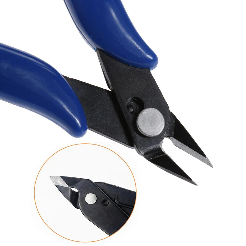 Mini Diagonal Pliers for Wire Cutting | Flush Cutter with Anti-Slip Rubber Handle