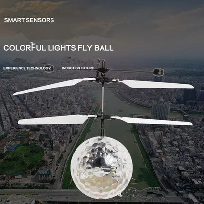 Flying Ball Toy with LED Lights | Infrared Induction Floating Helicopter
