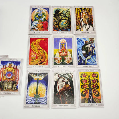 New Edition 80 Cards Crowley THOTH Tarot Cards Cute Version Includes Three Renditions Of The Magician Cards