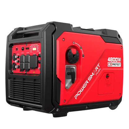4800W Inverter Generator w/ Wheels Handle Kit & CO Alert HB5046C