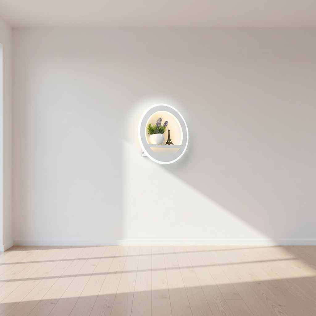 Dimmable LED Wall Light Remote Control Modern Bedroom Living Room AC90-220V