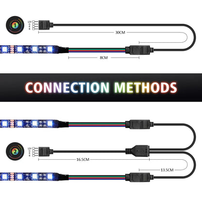 12V RGB 4pin LED Strip Light for PC Case | Motherboard Sync Decor