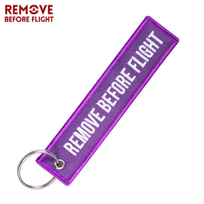 Motorcycle Keychain with Embroidery | Real Men Like Curves Keyring