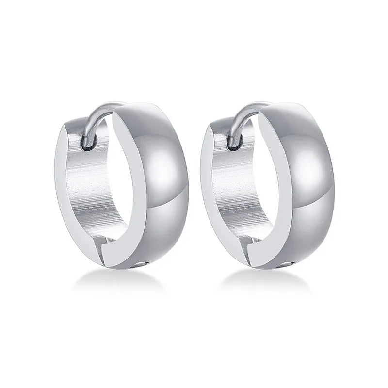 VNOX Stainless Steel Hoop Earrings for Men Women | Small Huggie Earrings