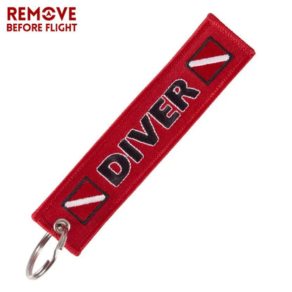 Motorcycle Keychain with Embroidery | Real Men Like Curves Keyring
