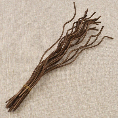20Pcs Long Wavy Rattan Diffuser Sticks | Natural Reed Refills for Home Fragrance