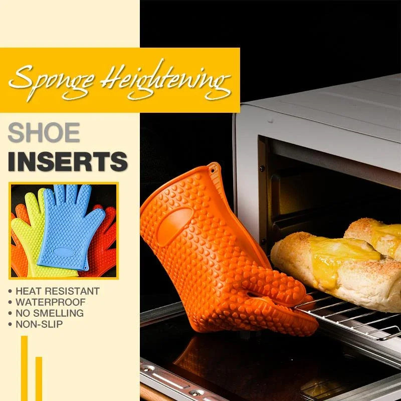 Manique en silicone | Gants résistants à la chaleur avec protection complète des doigts et des poignets