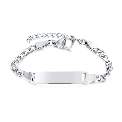 Adjustable Kids ID Bracelet | Custom Name Stainless Steel Anti-Lost Jewelry