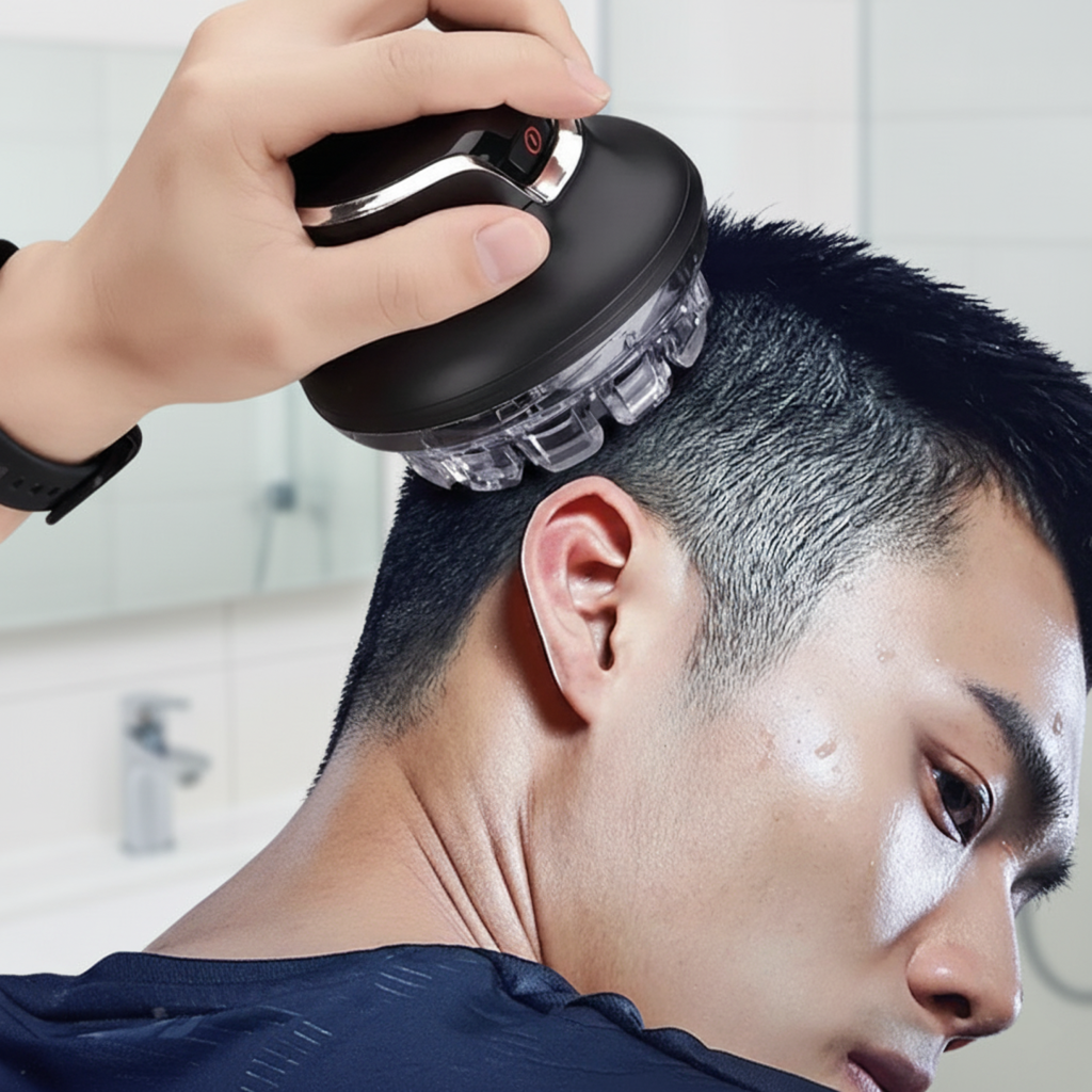 GroomEase | Hair Trimmer for Men with Rounded Safety Blade | Cordless & USB-C Rechargeable for Precise Grooming