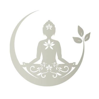 Buddha Chakra Peace Love Good Vibes Vinyl Sticker | Zentangle Mandala Laptop Decal